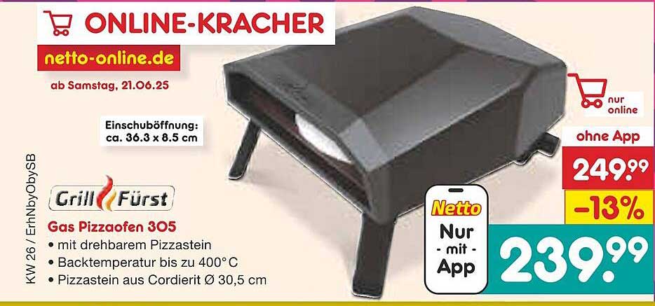 Gas Pizzaofen 305 von Grill Fürst