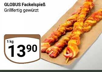 GLOBUS Fackelspieß Grillfertig gewürzt