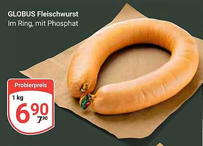 GLOBUS Fleischwurst im Ring, mit Phosphat