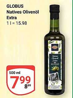 GLOBUS Natives Olivenöl Extra 500 ml