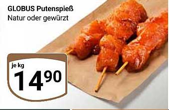 GLOBUS Putenspieß - Natur oder gewürzt