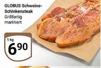 GLOBUS Schweine-Schinkensteak Grillfertig mariniert