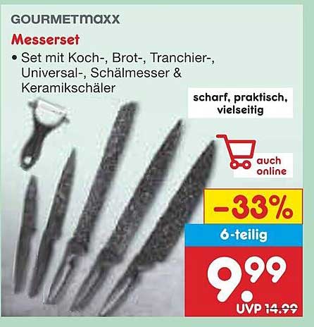 GOURMETMAXX Messerset 6-teilig