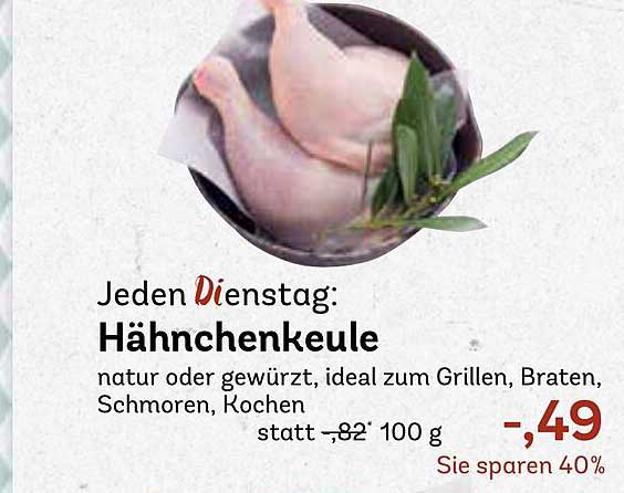 Hähnchenkeulen natur oder gewürzt, ideal zum Grillen, Braten, Schmoren, Kochen