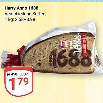 Harry Anno 1688 – Verschiedene Sorten
