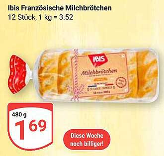 Ibis Französische Milchbrötchen - 12 Stück