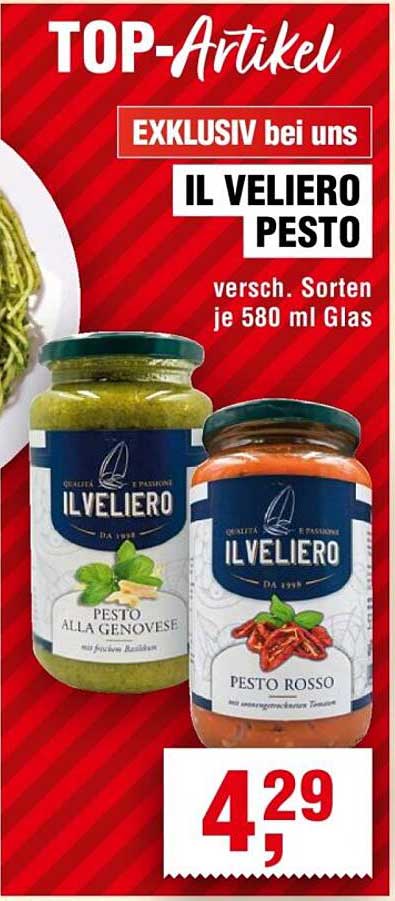 IL VELIERO PESTO – Exklusiv bei uns!