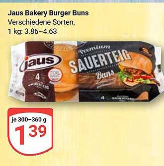 Jaus Bakery Burger Buns – Premium Sauerteig Buns