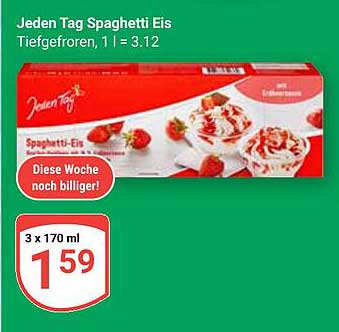 Jeden Tag Spaghetti Eis 3 x 170 ml