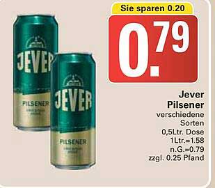 Jever Pilsener verschiedene Sorten 0,5Ltr. Dose