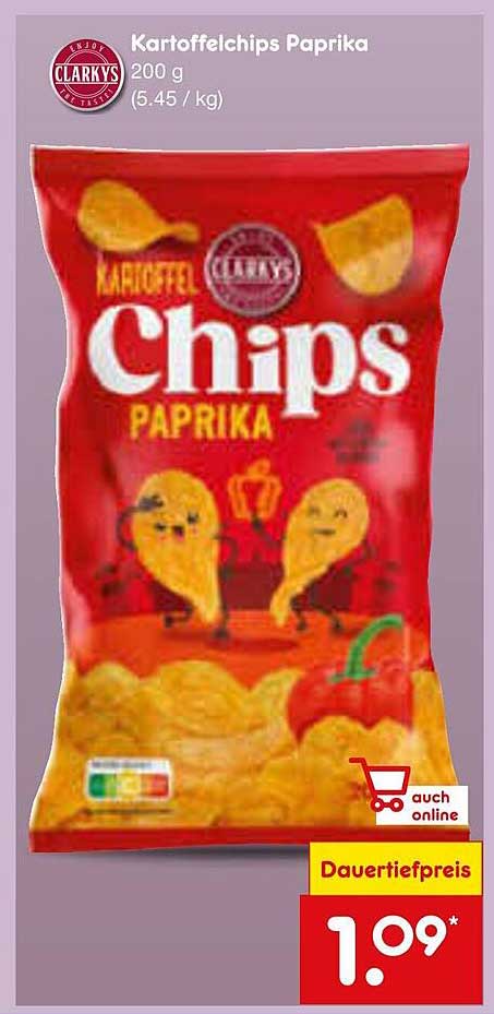 Kartoffelchips Paprika 200 g