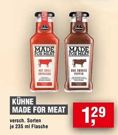 KÜHNE MADE FOR MEAT - verschiedene Sorten 235 ml Flasche
