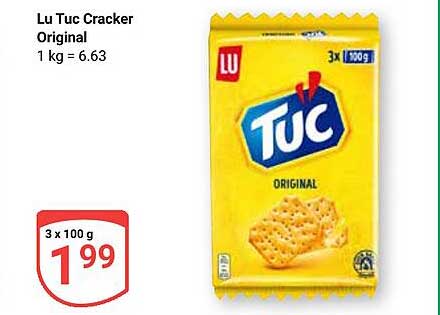 Lu Tuc Cracker Original 3 x 100 g
