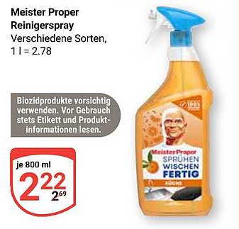 Meister Proper Reiniger Spray - Verschiedene Sorten
