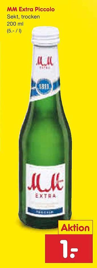 MM Extra Piccolo Sekt, trocken 200 ml