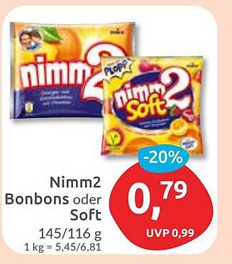 Nimm2 Bonbons oder Soft - 20% Rabatt
