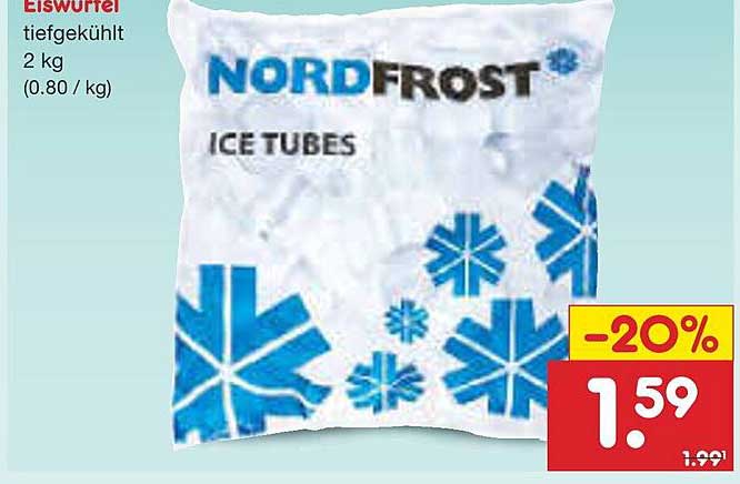 Nordfrost Eiswürfel 2 kg