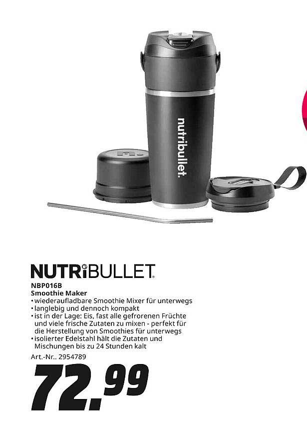 NUTRiBULLET NBP016B Smoothie Maker
