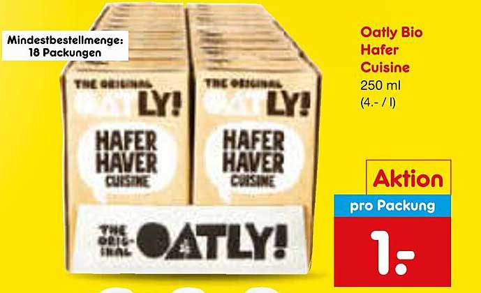 Oatly Bio Hafer Cuisine 250 ml