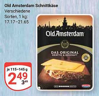 Old Amsterdam Schnittkäse - Verschiedene Sorten