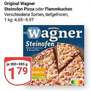 Original Wagner Steinofen Pizza oder Flammkuchen, verschiedene Sorten, tiefgefroren