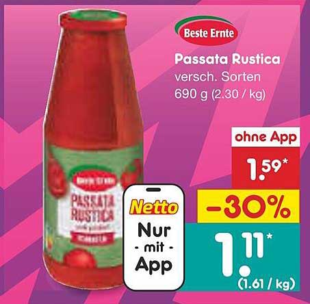 Passata Rustica von Beste Ernte - 30% Rabatt!