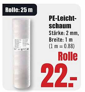 PE-Leichtschaum Rolle 25 m
