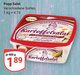 Popp Kartoffelsalat - verschiedene Sorten