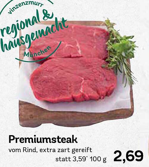 Premiumsteak vom Rind, extra zart gereift