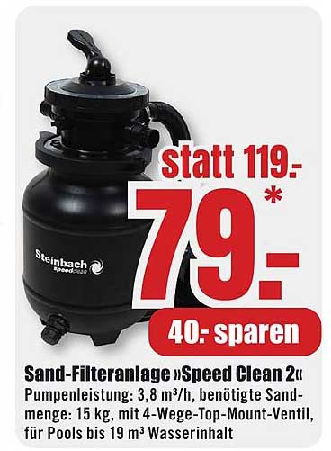 Sand-Filteranlage »Speed Clean 2«