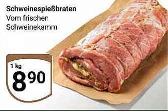 Schweinespießbraten vom frischen Schweinekamm