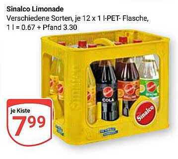 Sinalco Limonade – Verschiedene Sorten im Angebot