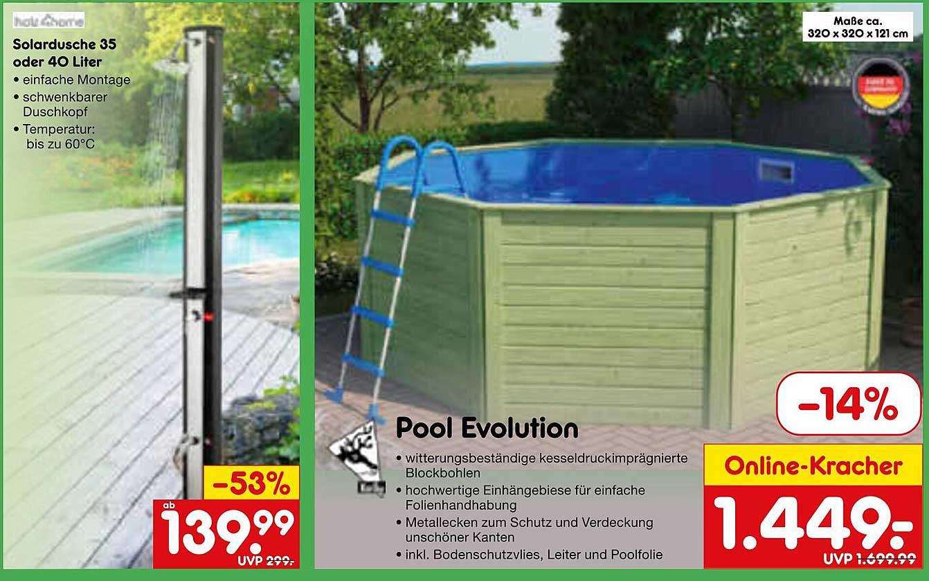 Solar Dusche 35 oder 40 Liter