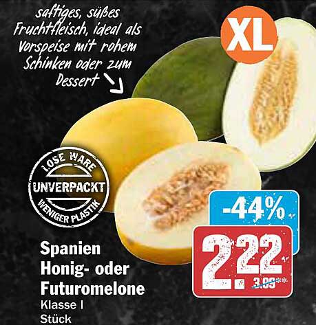 Spanien Honig- oder FuturMelone Klasse I Stück