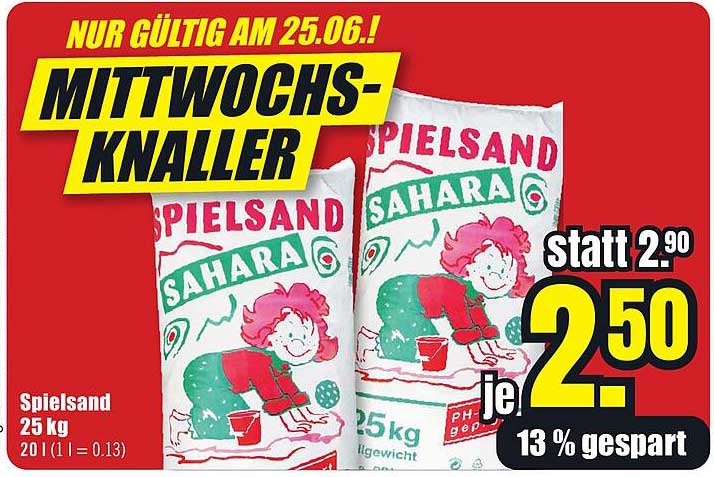 Spielsand Sahara 25 kg