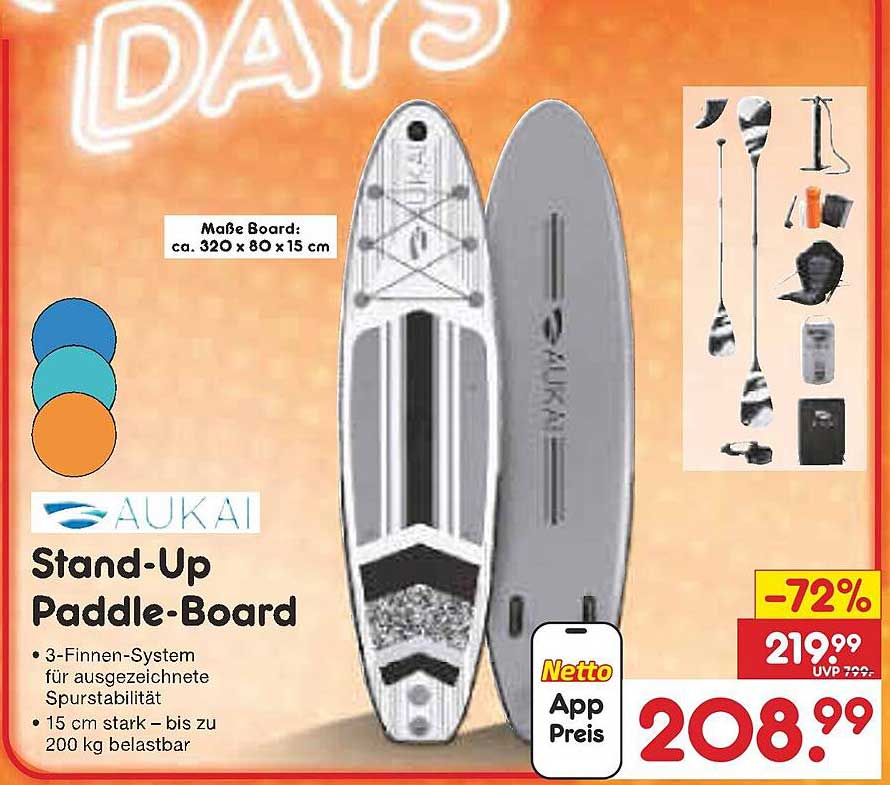 Stand-Up Paddle-Board AUDAI - Ideal für Sommerabenteuer