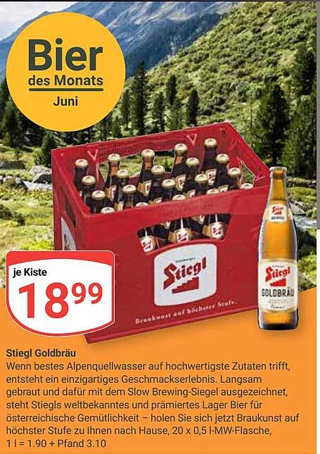 Stiegl Goldbräu - Bier des Monats Juni