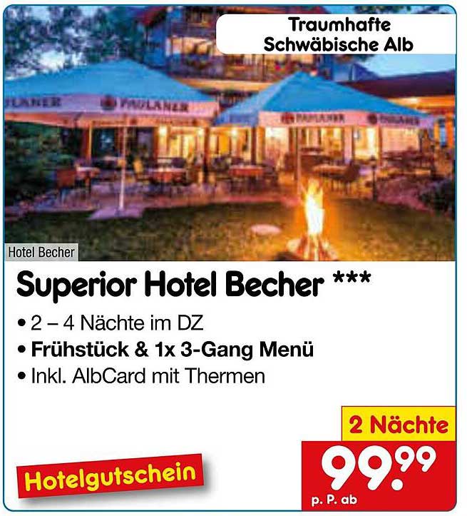 Superior Hotel Becher *** - 2-4 Nächte im DZ