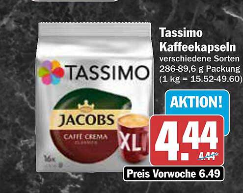 Tassimo Kaffeekapseln verschiedene Sorten 286-89,6 g