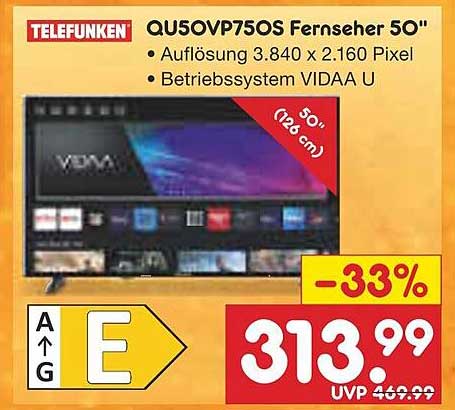 TELEFUNKEN QU50VP75OS Fernseher 50"
