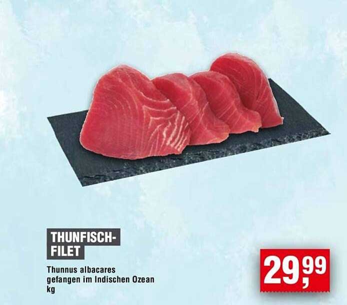 THUNFISCH-FILET - Thunnus albacares gefangen im Indischen Ozean
