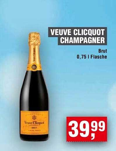 VEUVE CLICQUOT CHAMPAGNER Brut 0,75 l Flasche