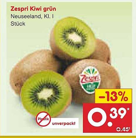 Zespri Kiwi grün Neuseeland, Kl. I - Stück