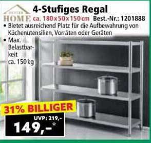 4-Stufiges Regal