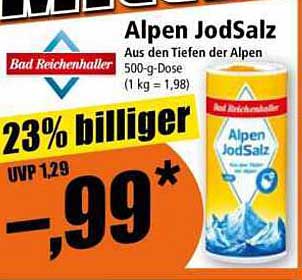 Alpen JodSalz 500-g-Dose von Bad Reichenhaller