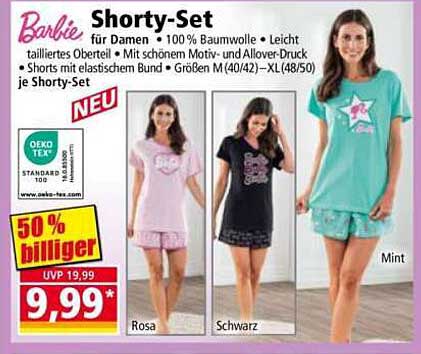 Barbie Shorty-Set für Damen