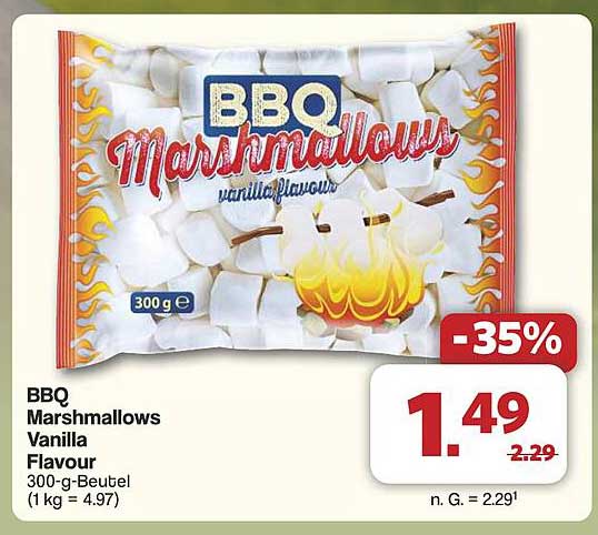BBQ Marshmallows Vanilla Flavour 300 g