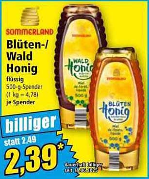 Blüten-/Wald Honig 500 g von Sommerland
