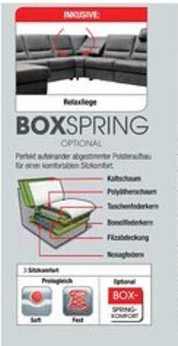 Boxspring Lounge-Ecke mit Relaxliege