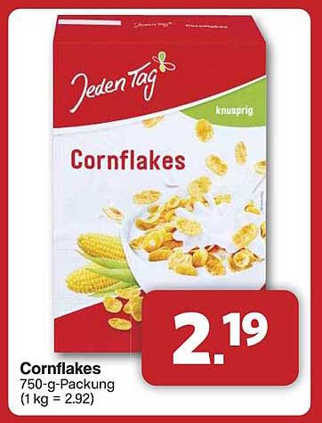 Cornflakes 750-g-Packung - Jeden Tag